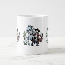 Undead Cowboy Skeleton Rider Design Extra Grote Beker
