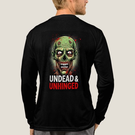 Undead en Unhinged Black Tshirt (Achterkant volledig)