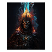 Undead Skelet Mage Perfect Poster (Voorkant)