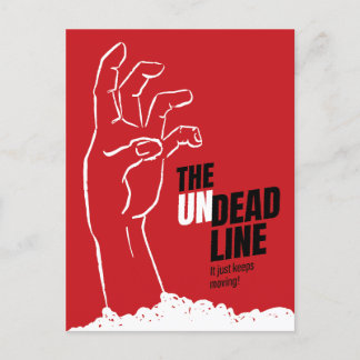 Undeadline -  poster voor horrorfilms briefkaart