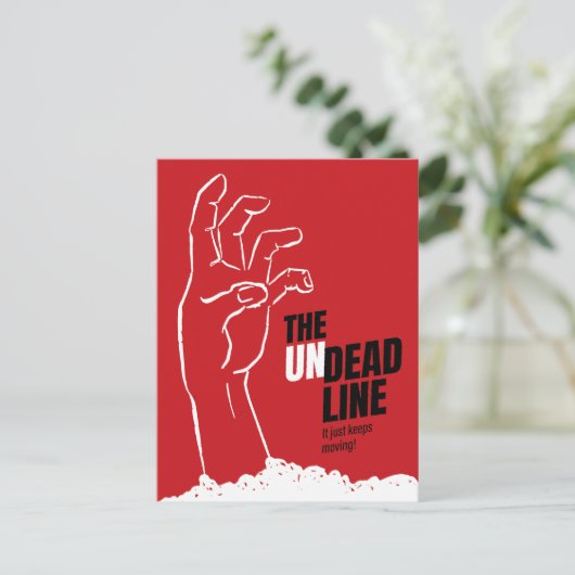 Undeadline - poster voor horrorfilms briefkaart (Staand voorkant)