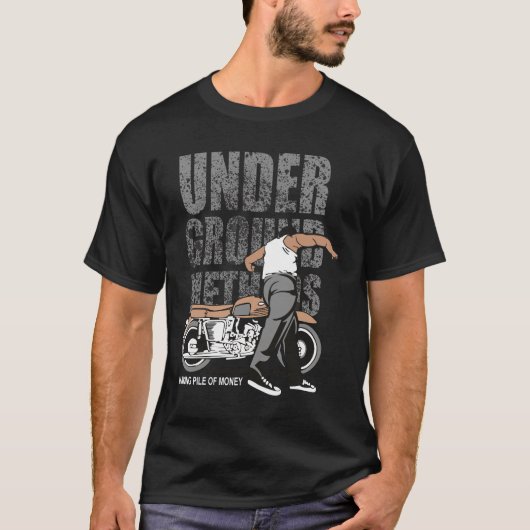 Under Ground Riders Grafische T-shirt – Vintage Bi (Voorkant)