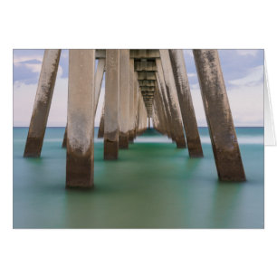 Under Navarre Beach Pier Greeting Card