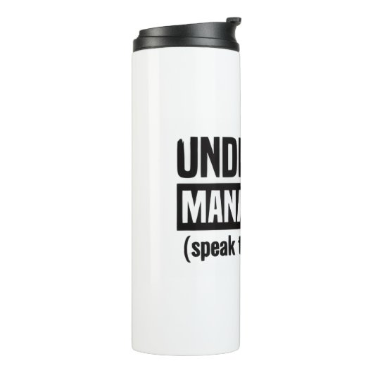 Under New Management Mug Thermosbeker (Gedraaid links)