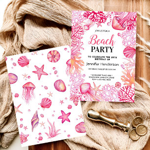 Under ocean life waterverf kaart