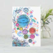 Under Sea Water Wedding Invitation (Debout devant)