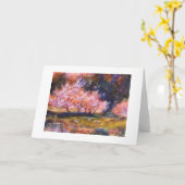 "UNder the Cherry Blossoms" - CARTE Aquarelle (Fleur jaune)