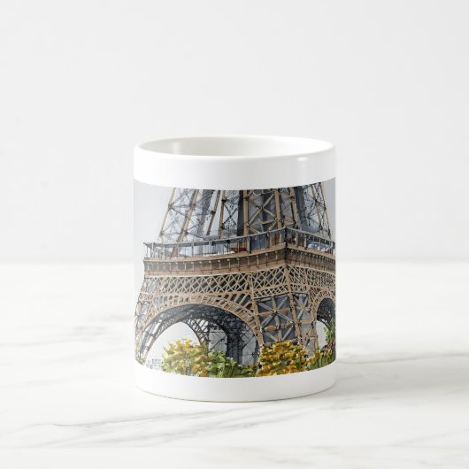 Under the Eiffel Tower – Hand-Drawn Sketch Art Koffiemok (Center)