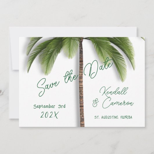 Under the Palm Tree Save the Date (Devant)