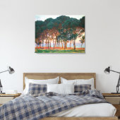 Under the Pine Trees, door Claude Monet Canvas Afdruk (Insitu (Slaapkamer))