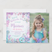 Under the Sea Animals Birthday Invitation (Devant)
