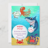 Under the Sea Animals Invitation pour une fête d'a (Devant)