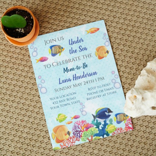 Under the Sea Baby Shower Invitation