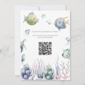 Under the Sea Baby Shower Invitation with QR Code  (Dos)