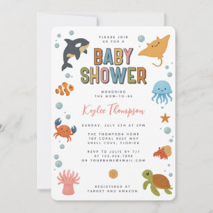 Under the Sea Baby Shower Kaart