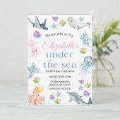 Under the Sea Birthday Invitation (Debout devant)