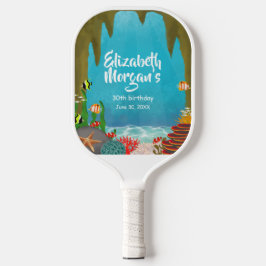 Under the Sea Cave Ocean Pickleball Paddle