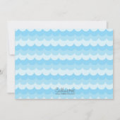 Under The Sea Invitation (Girl) - Sirène & Poisson (Dos)