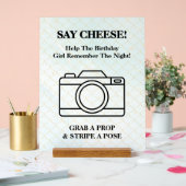 Under The Sea Mermaid Selfie Acrylic Sign (Mariage)