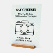 Under The Sea Mermaid Selfie Acrylic Sign (Angle)