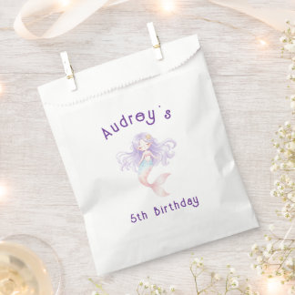 Under the Sea Party Bags Lavender Mermaid Bedankzakje