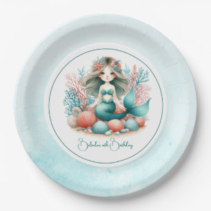 “Under the Sea Princess” Zeemeermin Verjaardagsfee Papieren Bordje