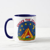 Under the Stars Kids Camping Drawing Mok (Links)