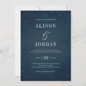 Under The Stars Modern Outdoor Wedding Invitations (Devant)