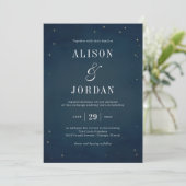 Under The Stars Modern Outdoor Wedding Invitations (Debout devant)
