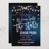 Under the Stars Prom High School Dance Invitation (Devant / Derrière)