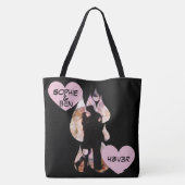 Under Umbrella: Romantic Couple Kissing in Rain Draagtas (Achterkant)