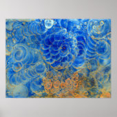 Under Water -Hand Painted Awarded Abstract Artwork Poster (Voorkant)