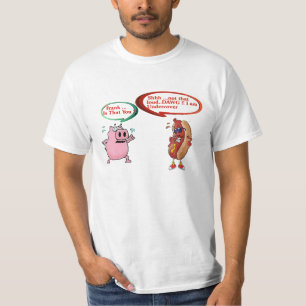 Undercover Hot Dog BBQ Lover Grappige Hot Dog Spoo T-shirt