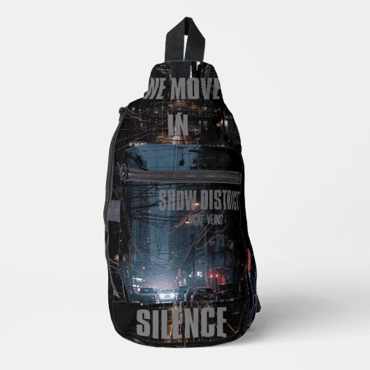 Underground Bag Dark Black Streetwear  Sling Bag (Voorkant)