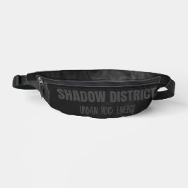Underground Bag Unisex Shadow Black Heuptasje