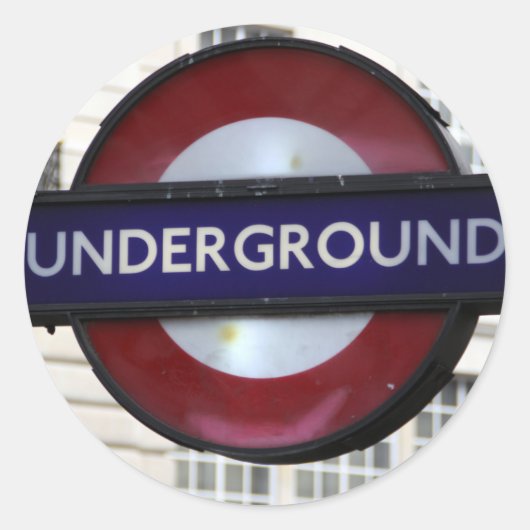 Underground Ronde Sticker (Voorkant)