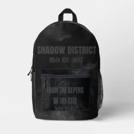 Underground Street Black Shadow Bag  Bedrukte Rugzak
