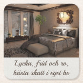 Underlägg — Eget bo Vierkante Kartonnen Onderzetter (Voorkant)