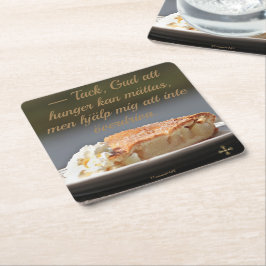 Underlägg — Paj Vierkante Kartonnen Onderzetter