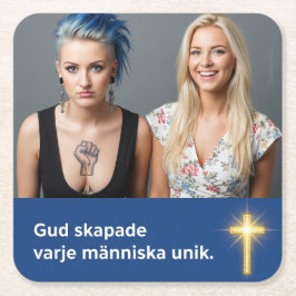 Underlägg — Unik Vierkante Kartonnen Onderzetter