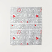 Understanding Love Book Page Tapestry Wandkleed (Voorkant)