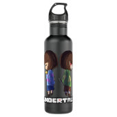 Undertale - chara and frisk waterfles (Voorkant)