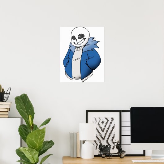 Undertale Sans Vector Poster (Thuiskantoor)
