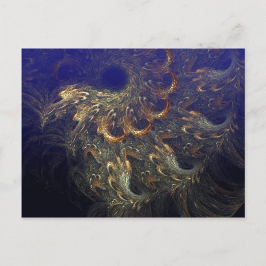 Undertow Fractal Briefkaart (Voorkant)