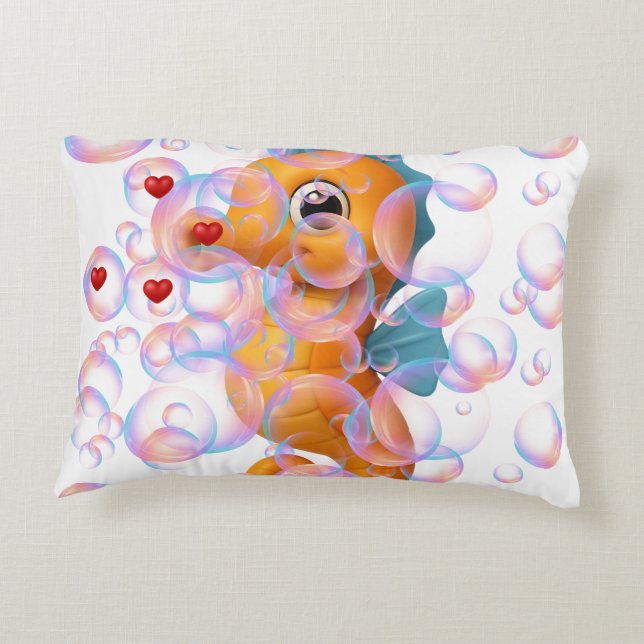 Underwater Adventure with Friends Accent Kussen (Achterkant)