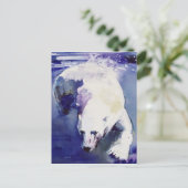 Underwater Bear Briefkaart (Staand voorkant)