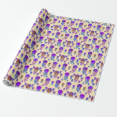 Underwater Dancing Rainbows Silk Cadeaupapier (Uitgerold)