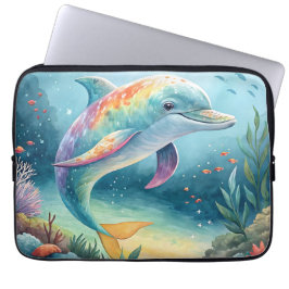 Underwater Dolphin Laptop Sleeve
