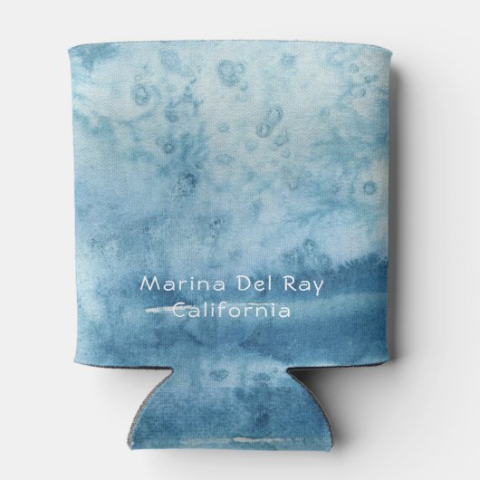 Underwater Ocean Bubbles Monogram Vrijgezellenweek Blikjeskoeler (Achterkant)