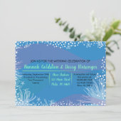 UNDERWATER OCEAN Wedding Invitation Kaart (Staand voorkant)